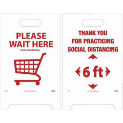 NMC - Cone & A Frame Floor Signs Shape: A-Frame Type: Accident Prevention - Industrial Tool & Supply