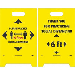 NMC - Cone & A Frame Floor Signs Shape: A-Frame Type: Accident Prevention - Industrial Tool & Supply