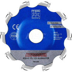 Indexable Grinding Wheels; Material: Aluminum; Material Application: Aluminum; Number of Inserts: 10; Finish/Coating: Carbide; Hole Diameter (Inch): 5/16; Series: ALUMASTER; Includes: One ALUMASTER High Speed Disc and 10 inserts