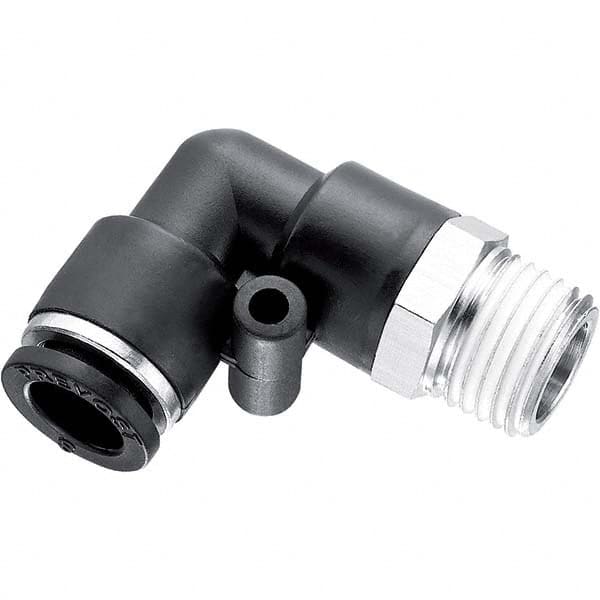 Prevost - Plastic Push-To-Connect Tube Fittings Type: Male Elbow Tube Outside Diameter (Inch): 3/8 - Industrial Tool & Supply