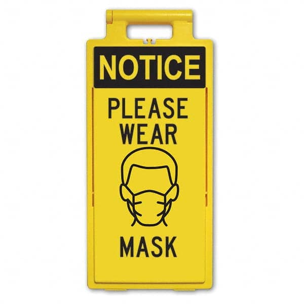 PRO-SAFE - Cone & A Frame Floor Signs Shape: A-Frame Type: Accident Prevention - Industrial Tool & Supply