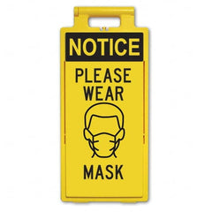 PRO-SAFE - Cone & A Frame Floor Signs Shape: A-Frame Type: Accident Prevention - Industrial Tool & Supply