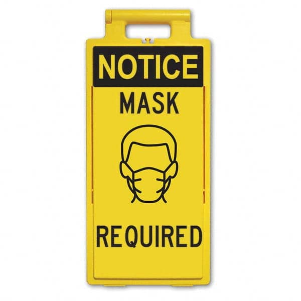 PRO-SAFE - Cone & A Frame Floor Signs Shape: A-Frame Type: Accident Prevention - Industrial Tool & Supply