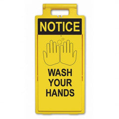 PRO-SAFE - Cone & A Frame Floor Signs Shape: A-Frame Type: Accident Prevention - Industrial Tool & Supply