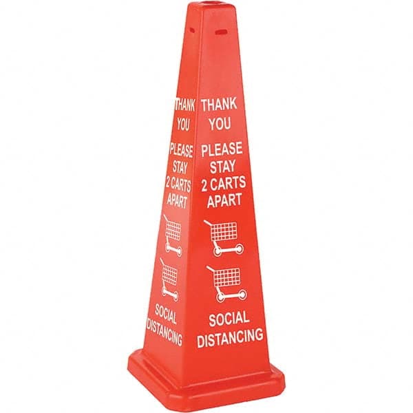 PRO-SAFE - Traffic Cones Type: Cone Color: Orange - Industrial Tool & Supply