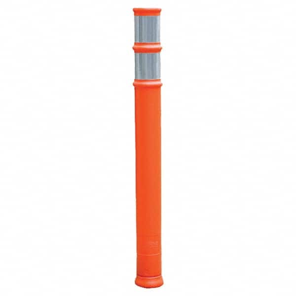 PRO-SAFE - Traffic Barrels, Delineators & Posts Type: Delineator Post Material: HDPE - Industrial Tool & Supply
