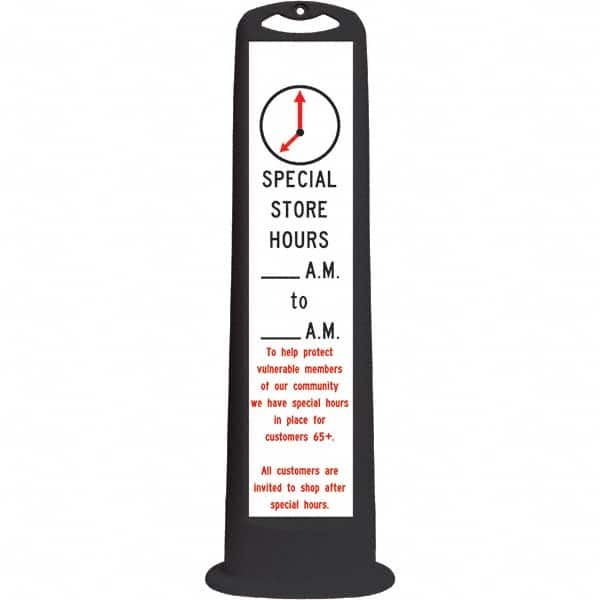 PRO-SAFE - Traffic Barrels, Delineators & Posts Type: Vertical Panel Material: HDPE - Industrial Tool & Supply