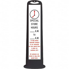 PRO-SAFE - Traffic Barrels, Delineators & Posts Type: Vertical Panel Material: HDPE - Industrial Tool & Supply