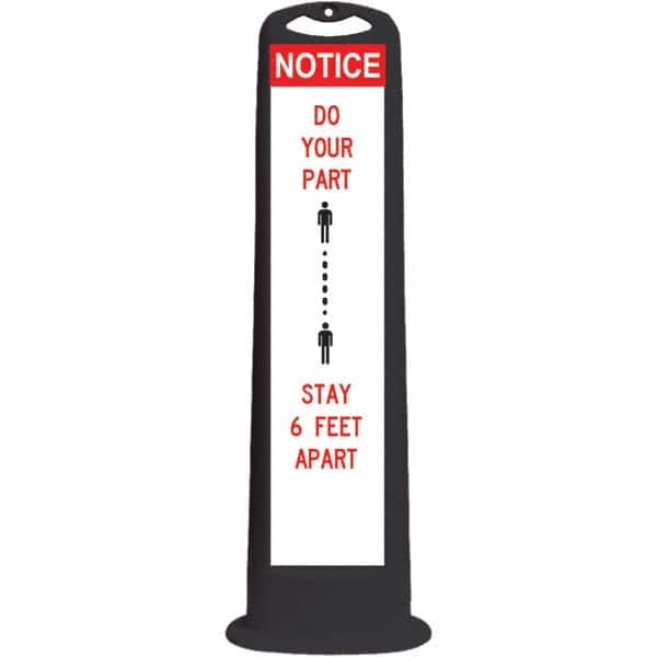 PRO-SAFE - Traffic Barrels, Delineators & Posts Type: Vertical Panel Material: HDPE - Industrial Tool & Supply