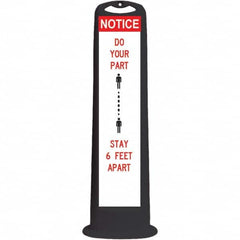 PRO-SAFE - Traffic Barrels, Delineators & Posts Type: Vertical Panel Material: HDPE - Industrial Tool & Supply