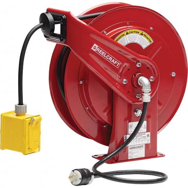 Reelcraft - Cord & Cable Reels End Type: Duplex Box Cable Length (Feet): 75 - Industrial Tool & Supply