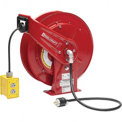 Reelcraft - Cord & Cable Reels End Type: Quad Outlet Cable Length (Feet): 75 - Industrial Tool & Supply