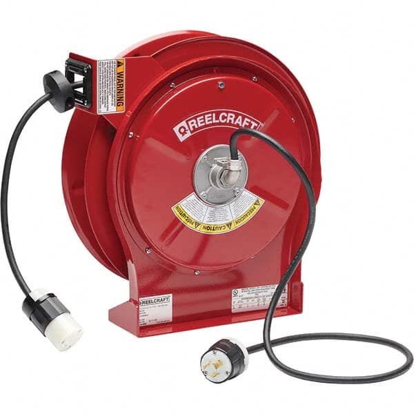 Reelcraft - Cord & Cable Reels End Type: Twist Lock Receptacle Cable Length (Feet): 50 - Industrial Tool & Supply