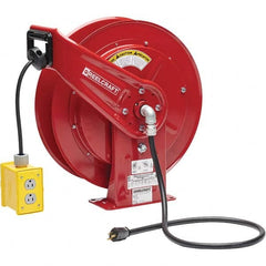 Reelcraft - Cord & Cable Reels End Type: Quad Outlet Cable Length (Feet): 100 - Industrial Tool & Supply