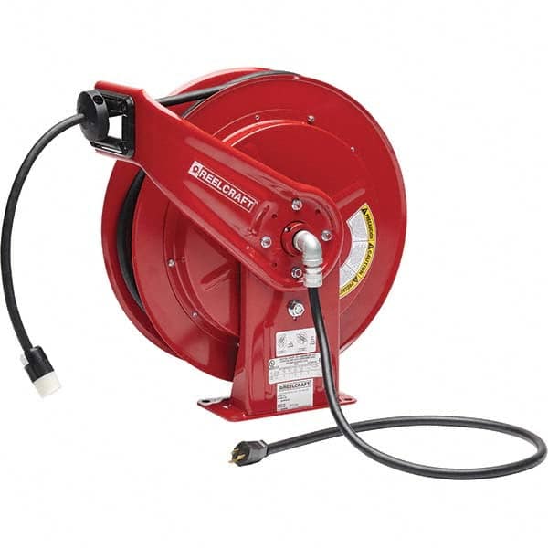 Reelcraft - Cord & Cable Reels End Type: Twist Lock Receptacle Cable Length (Feet): 75 - Industrial Tool & Supply