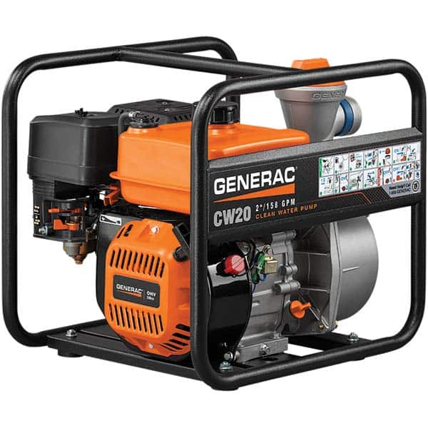 Generac Power - Self-Priming Engine Pumps Horsepower: 5.0 Engine Type: OHV - Industrial Tool & Supply