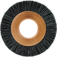 1 1/2″ Diameter - Small Diameter Wheel Brush - 0.026″/120 Grit - 1/2″ Arbor - Industrial Tool & Supply