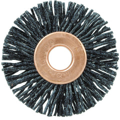 1 1/4″ Diameter - Small Diameter Wheel Brush - 0.026″/120 Grit - 1/4″ Arbor - Industrial Tool & Supply