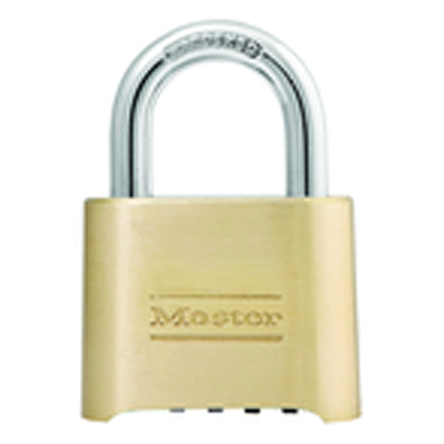 Combination Padlock 2″ Body Width; Keyed: Resettable; Brass - Industrial Tool & Supply