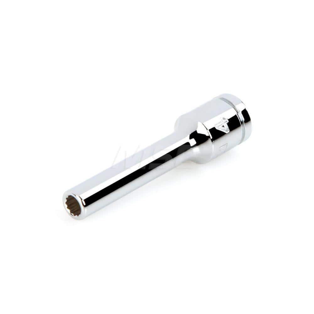 Hand Socket: 1/4″ Drive, 4 mm Socket, 12-Point Chrome-Plated & Polished