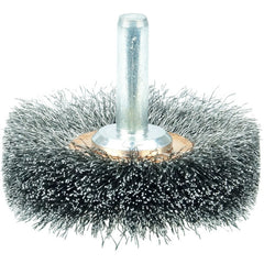 2″ Diameter - Crimped Steel Wire Confle x Brush - Industrial Tool & Supply