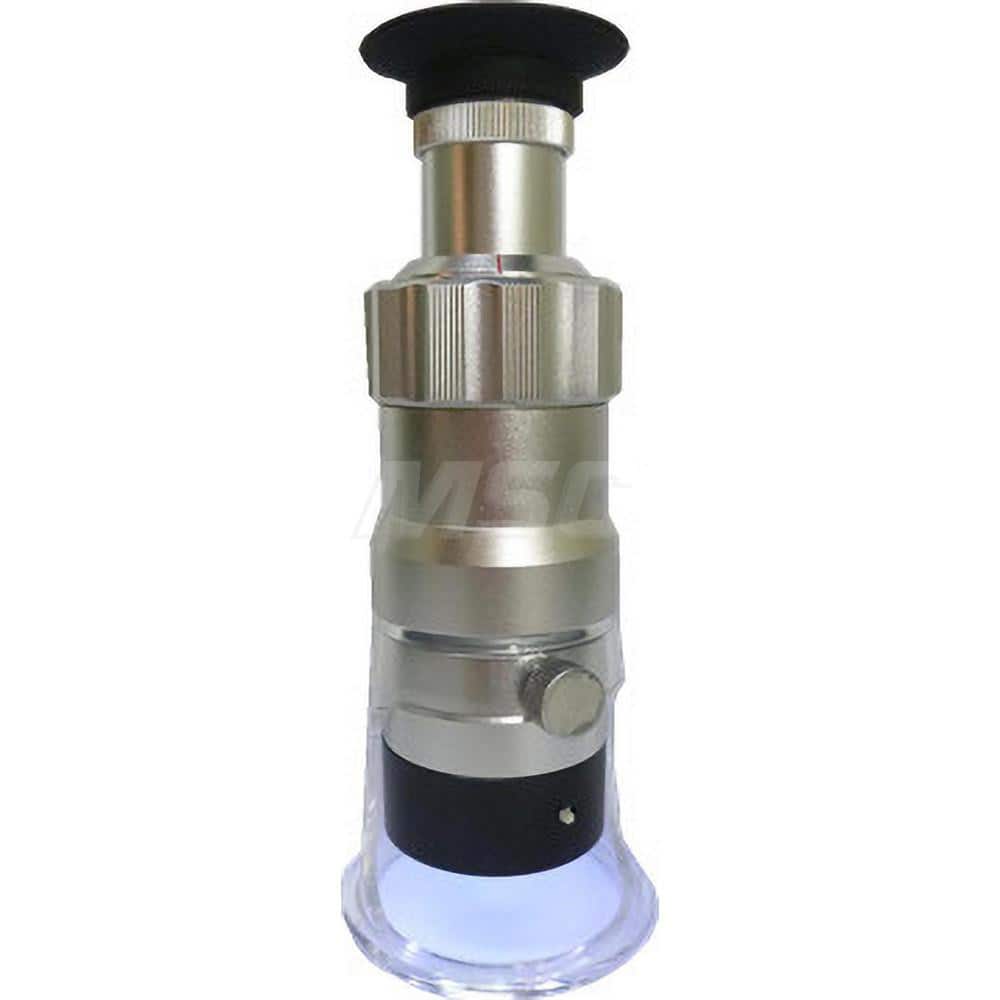 Loupes; Lens Type: Singlet; Minimum Magnification: 20x; Maximum Magnification: 20x; Number of Lenses: 1; Light Source Included: Yes