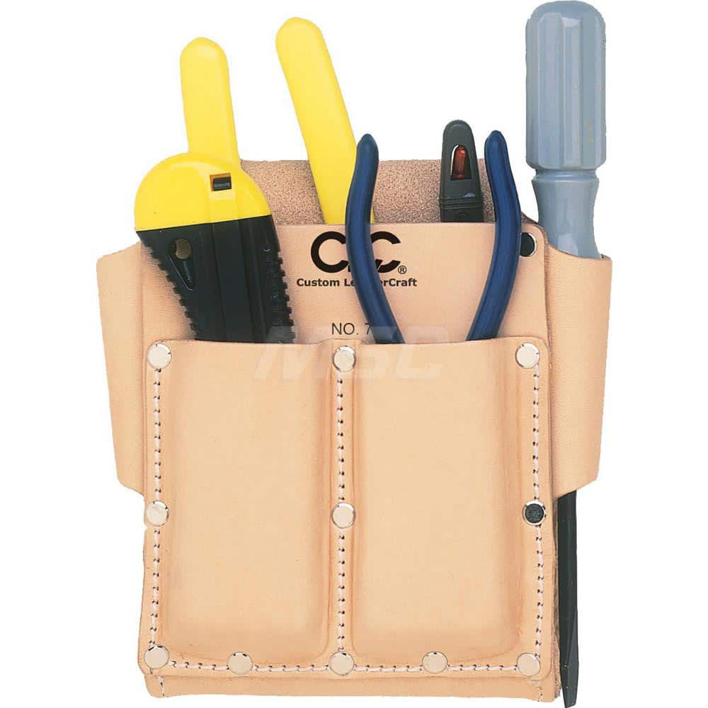 Tool Pouches & Holsters; Holder Type: Tool Pouch; Tool Type: Hand tools; Material: Leather; Color: Brown; Number of Pockets: 5.000; Minimum Order Quantity: Leather; Mat: Leather; Material: Leather