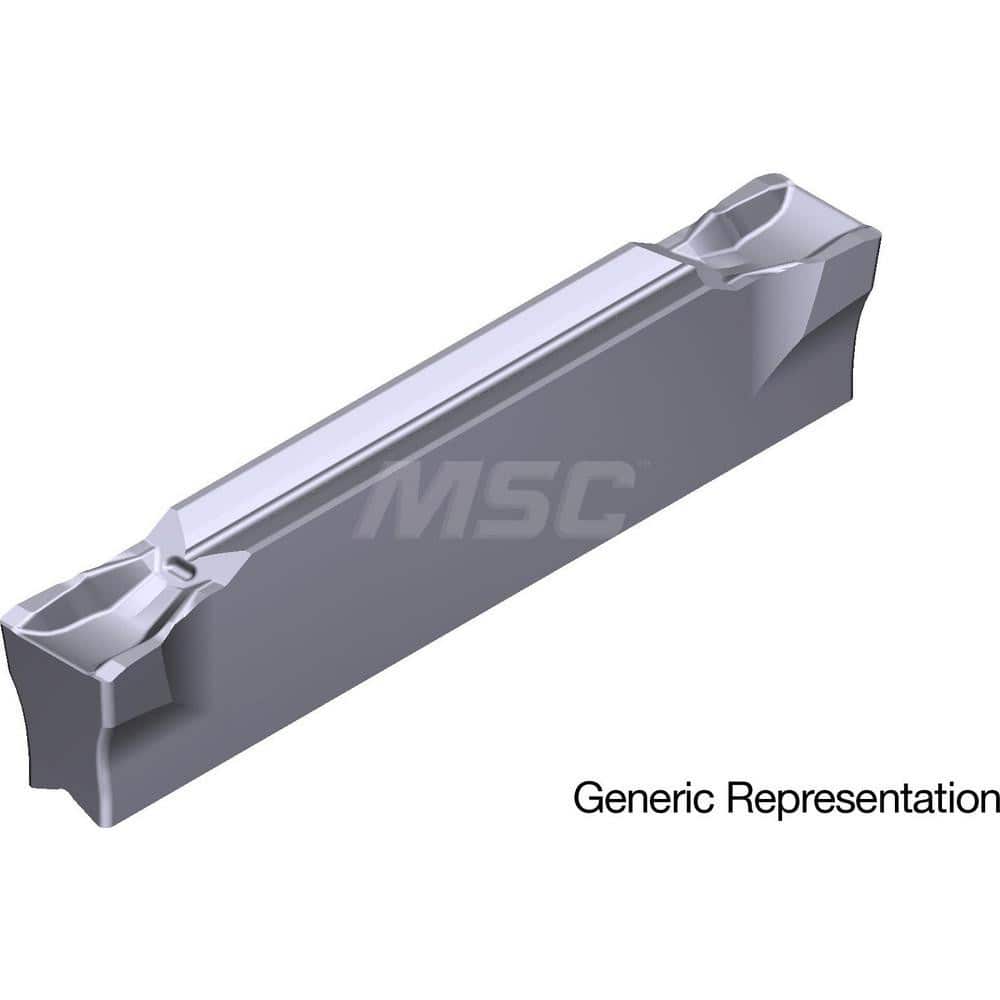 Grooving Insert: GCM6004GG AC5025S, Solid Carbide Absotech Finish, Neutral, 6 mm Cutting Width, 25 mm Max Depth, Series GND