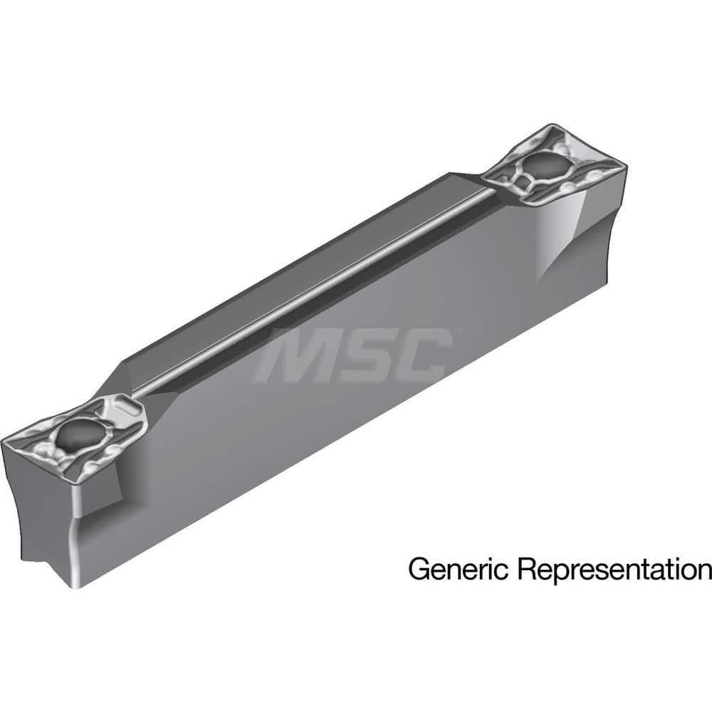 Grooving Insert: GCM6008ML AC8025P, Solid Carbide Absotech Finish, Neutral, 6 mm Cutting Width, 25 mm Max Depth, Series GND