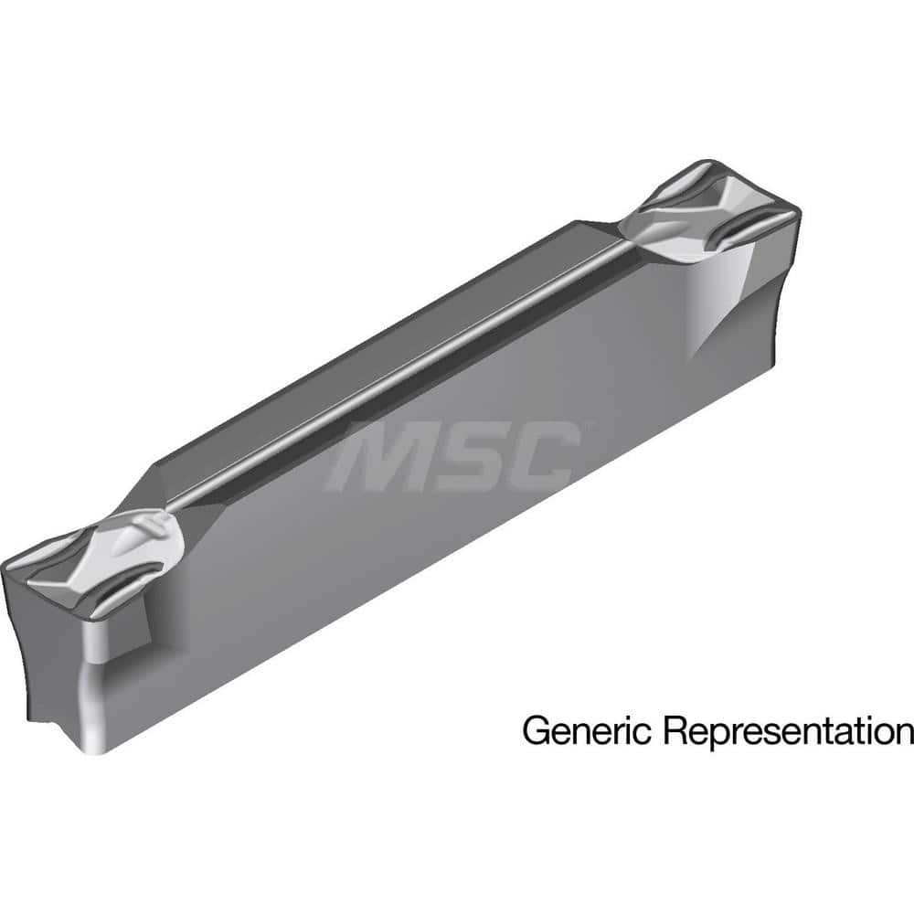 Grooving Insert: GCM6004MG AC8025P, Solid Carbide Absotech Finish, Neutral, 6 mm Cutting Width, 25 mm Max Depth, Series GND