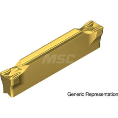 Grooving Insert: GCM8008MG AC830P, Solid Carbide Super FF Finish, Neutral, 8 mm Cutting Width, 25 mm Max Depth, Series GND