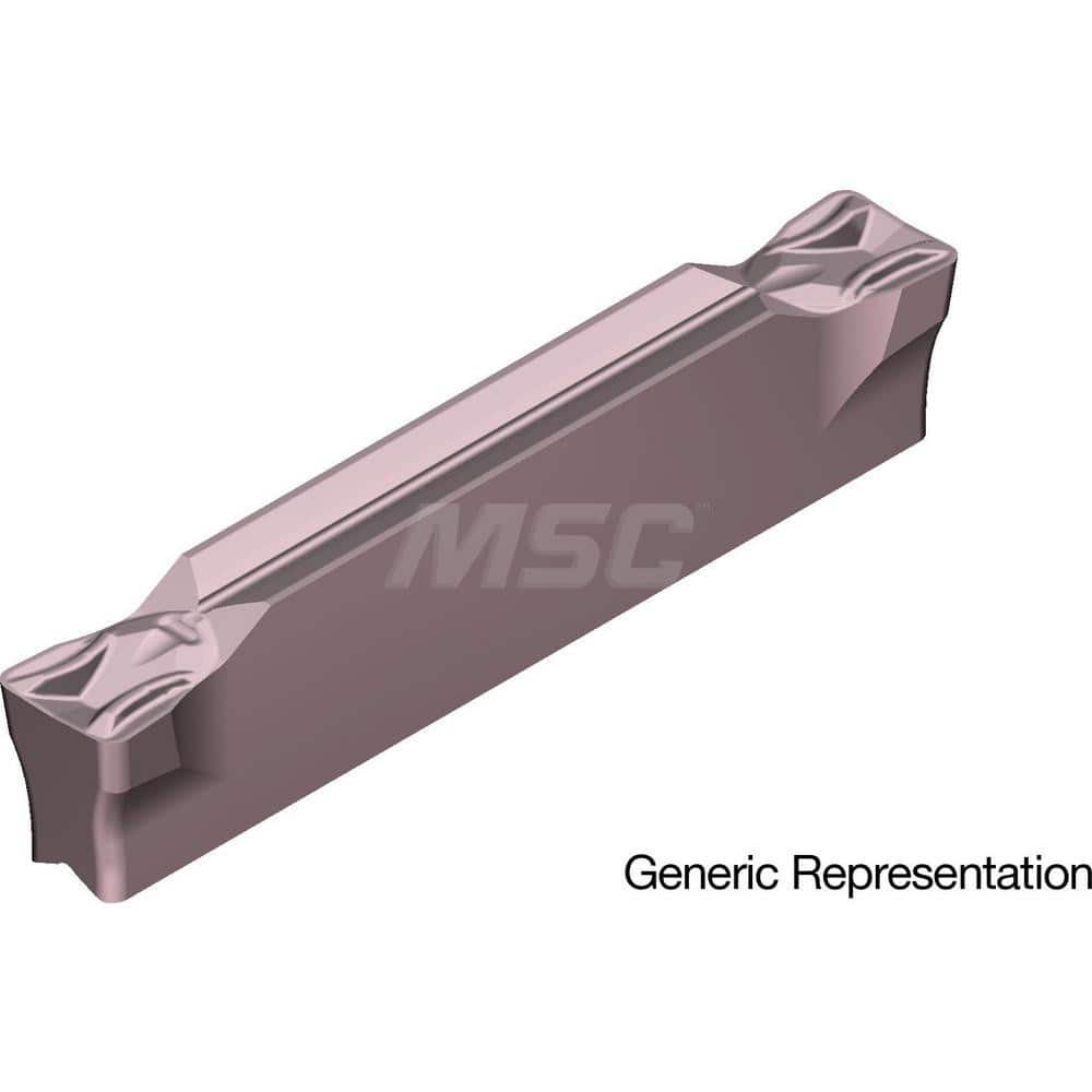 Grooving Insert: GCM8008MG AC520U, Solid Carbide Super ZX Finish, Neutral, 8 mm Cutting Width, 25 mm Max Depth, Series GND