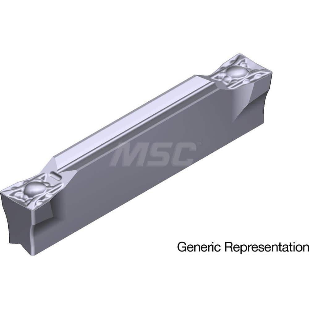 Grooving Insert: GCM6008ML AC5015S, Solid Carbide Absotech Finish, Neutral, 6 mm Cutting Width, 25 mm Max Depth, Series GND