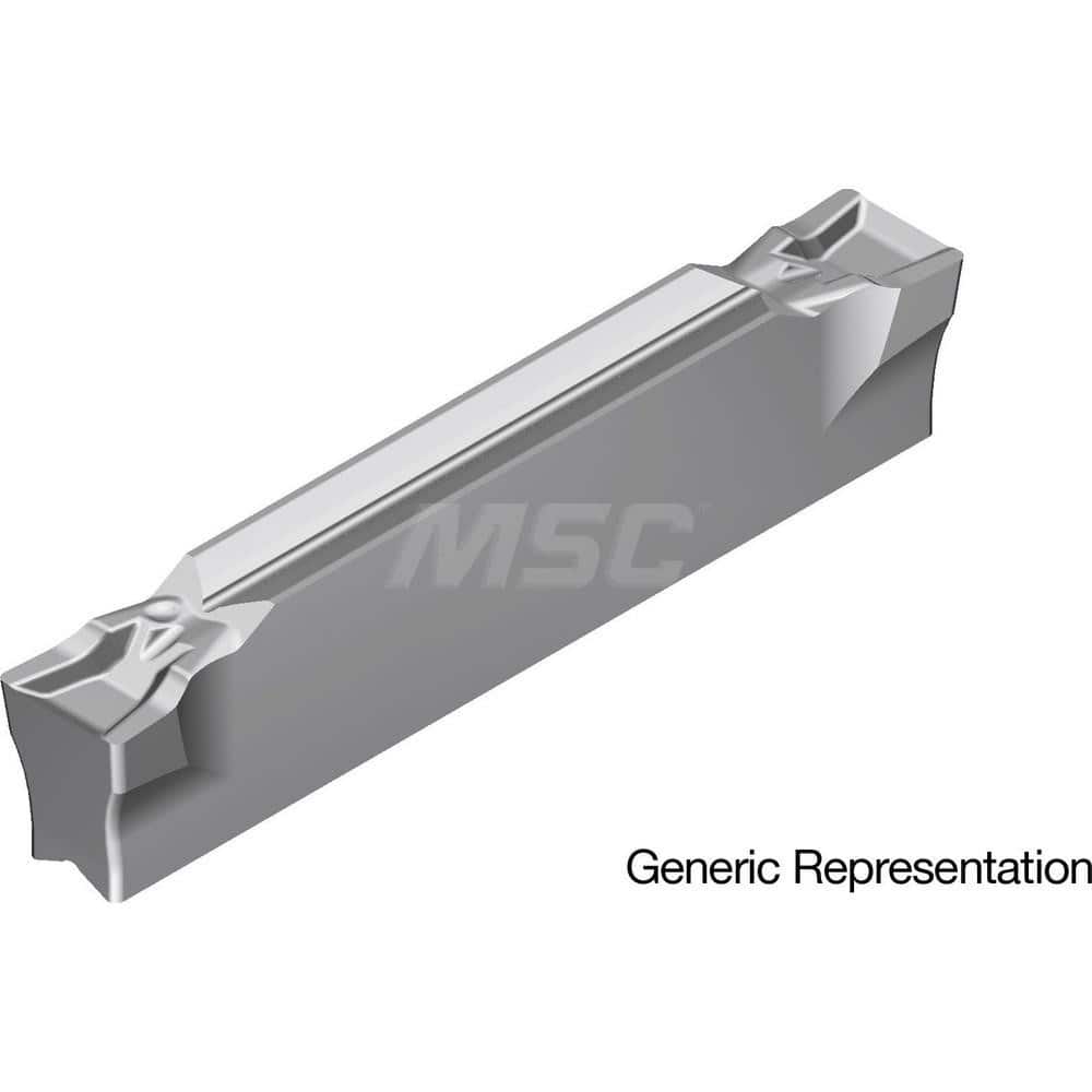 Grooving Insert: GCM6002GF AC8035P, Solid Carbide Absotech Finish, Neutral, 6 mm Cutting Width, 25 mm Max Depth, Series GND