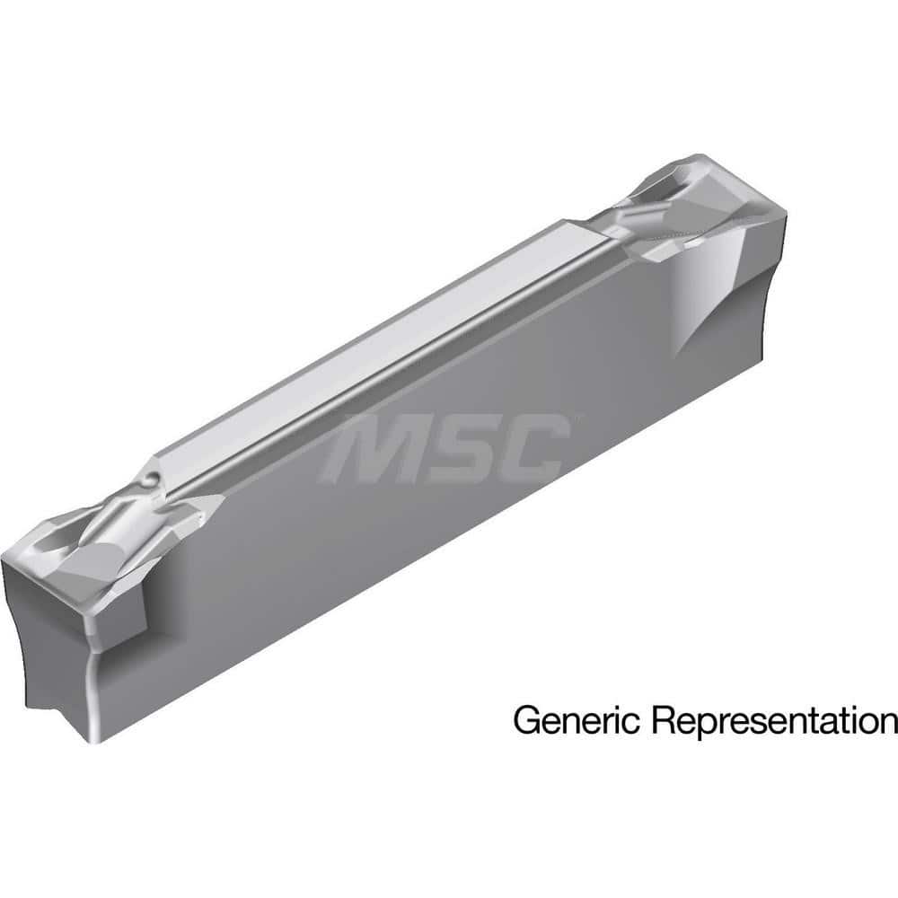 Grooving Insert: GCM2002CG AC8035P, Solid Carbide Absotech Finish, Left Hand, 2 mm Cutting Width, 20 mm Max Depth, Series GND