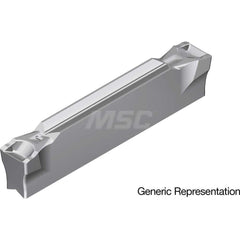 Grooving Insert: GCM6004GL AC8035P, Solid Carbide Absotech Finish, Neutral, 6 mm Cutting Width, 25 mm Max Depth, Series GND