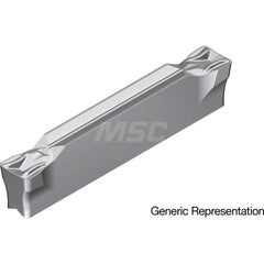 Grooving Insert: GCM6004MG AC8035P, Solid Carbide Absotech Finish, Neutral, 6 mm Cutting Width, 25 mm Max Depth, Series GND