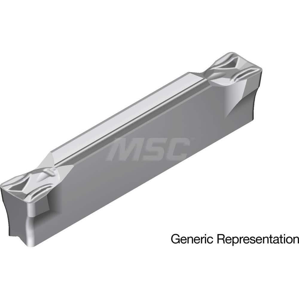 Grooving Insert: GCM4002MG AC8035P, Solid Carbide Absotech Finish, Neutral, 4 mm Cutting Width, 25 mm Max Depth, Series GND