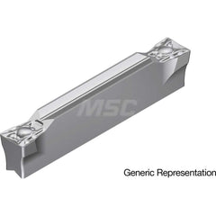 Grooving Insert: GCM6004ML AC8035P, Solid Carbide Absotech Finish, Neutral, 6 mm Cutting Width, 25 mm Max Depth, Series GND
