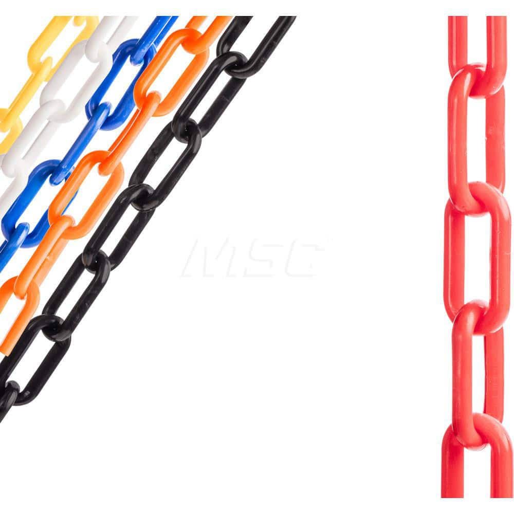 Barrier Rope & Chain; Material: Plastic; Rope/Chain Material: Plastic; Hook Fitting Material: Plastic; Snap End Material: None; Color: Red; Length (Feet): 100.00; 100.000; Overall Length: 100.00