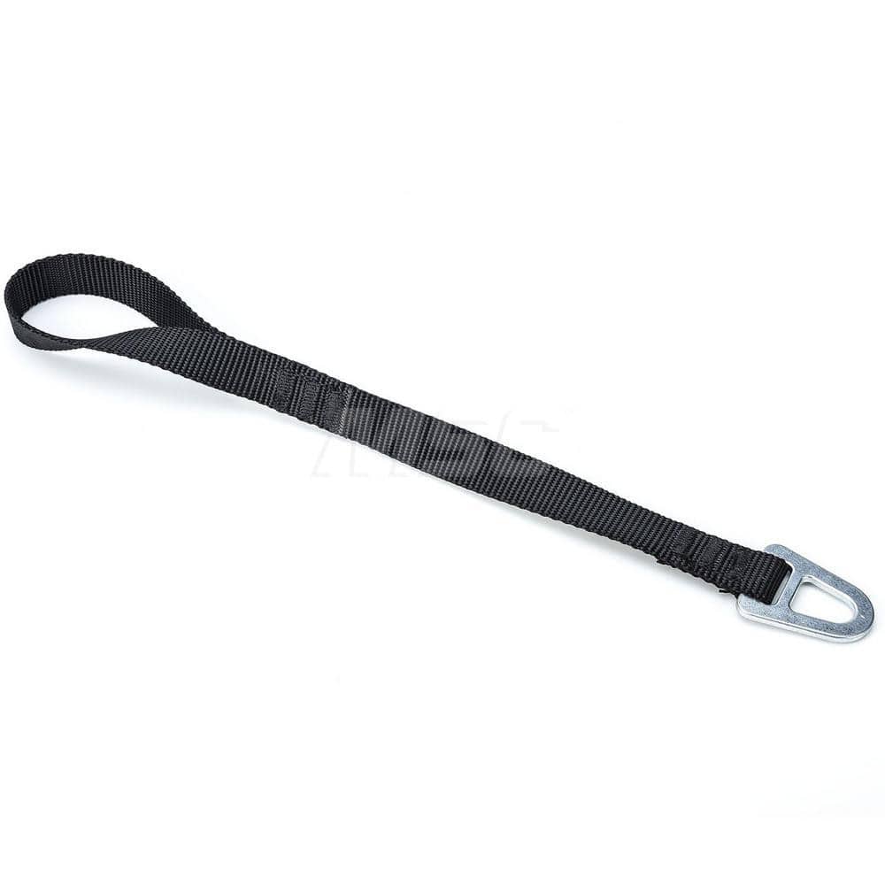 Tool Holding Accessories; Type: Single D Ring Web Tether with Nylon; Connection Type: D-Ring; Length: 12.0000; Length (Decimal Inch): 12.0000; Color: Black