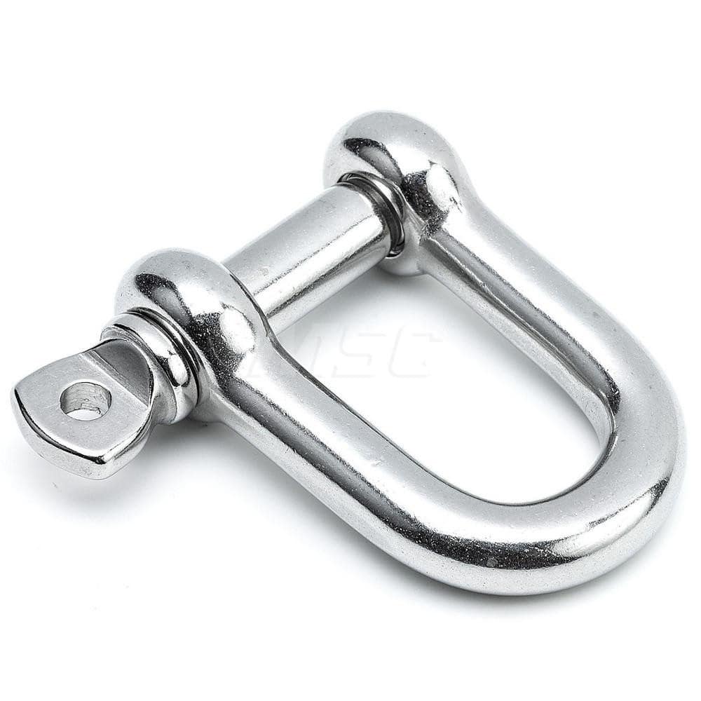 Tool Holding Accessories; Type: Tether Shackle; Connection Type: D-Ring; Length: 1.6500; Length (Decimal Inch): 1.6500; Color: Polished Chrome