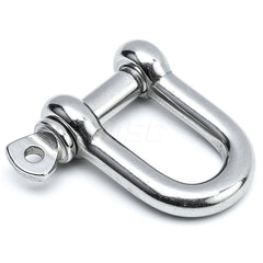 Tool Holding Accessories; Type: Tether Shackle; Connection Type: D-Ring; Length: 1.1100; Length (Decimal Inch): 1.1100; Color: Polished Chrome