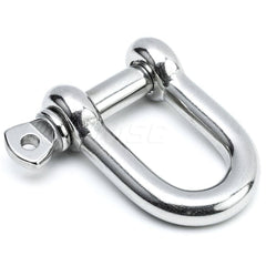 Tool Holding Accessories; Type: Tether Shackle; Connection Type: D-Ring; Length: 2.0000; Length (Decimal Inch): 2.0000; Color: Polished Chrome