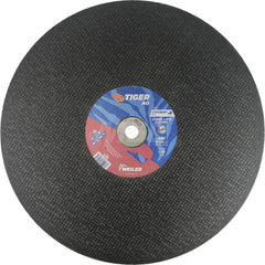 Cut-Off Wheel: Type 1, 20″ Dia, 1/8″ Thick, Aluminum Oxide Reinforced, 30 Grit, 3100 Max RPM, Use with Stationary Saw