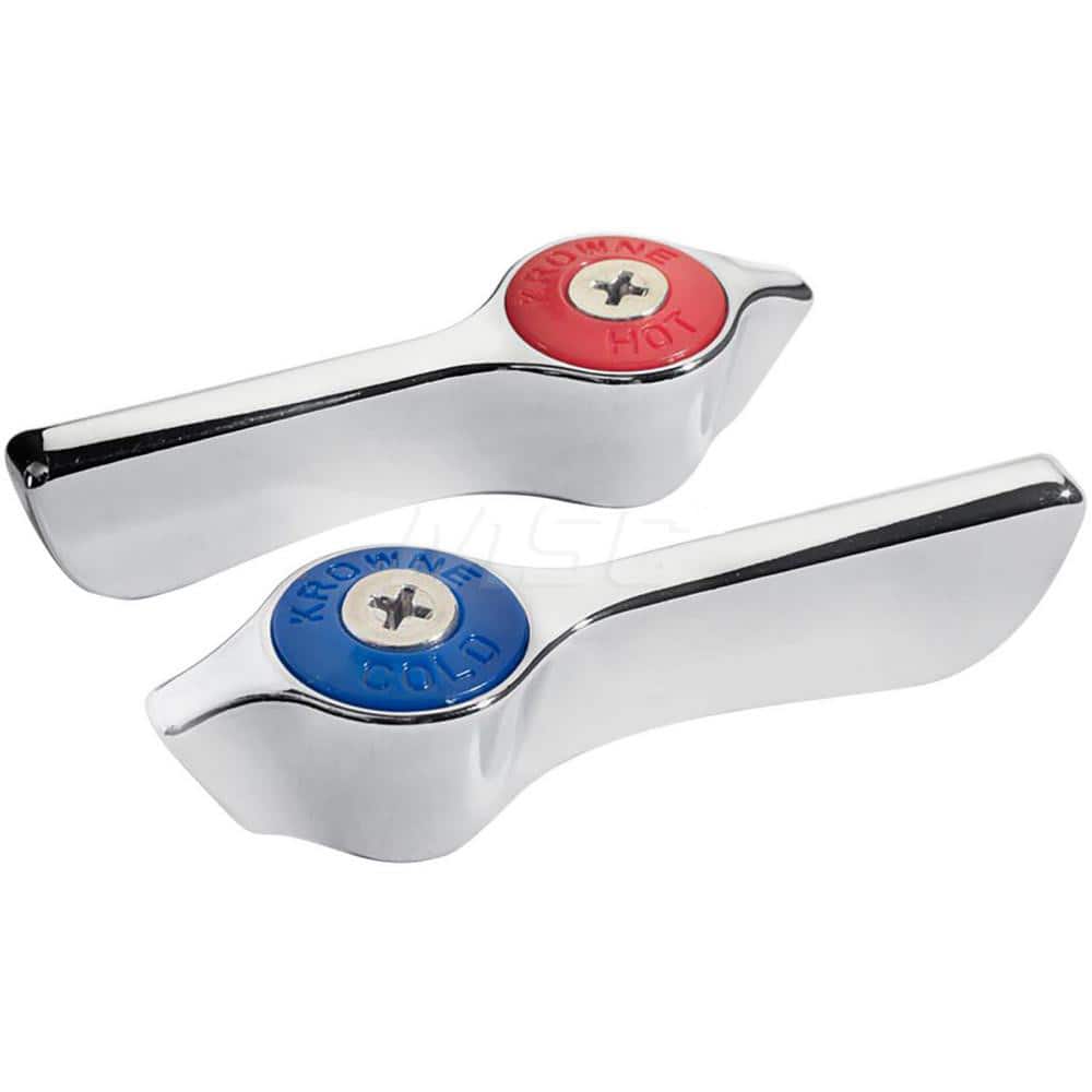 Faucet Handles; Type: Lever Handle Kit; Style: Silver; For Manufacturer: Krowne; For Manufacturer's Number: Universal