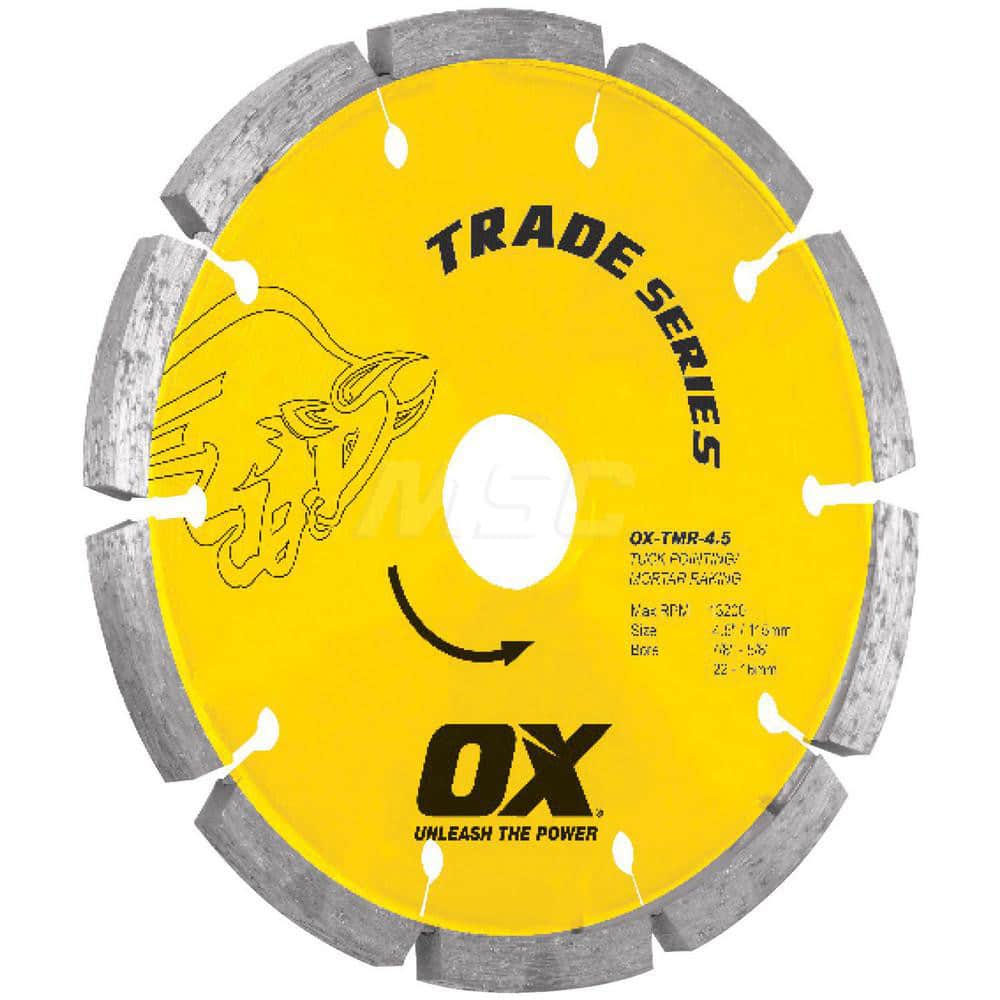 Wet & Dry Cut Saw Blade: 14″ Dia, 1″ Arbor Hole Use on Tuck Pointing, Standard Arbor