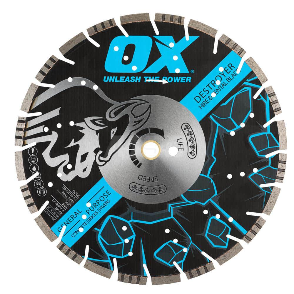 Wet & Dry Cut Saw Blade: 9″ Dia, 5/8 & 7/8″ Arbor Hole Use on Universal Hard & Reinforced Concrete, Standard Arbor