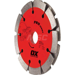 Wet & Dry Cut Saw Blade: 4-1/2″ Dia, 5/8 & 7/8″ Arbor Hole Use on Tuck Pointing, Standard Arbor