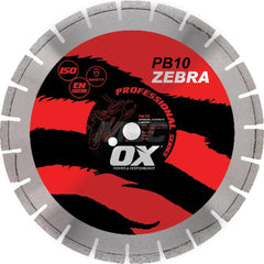 Wet & Dry Cut Saw Blade: 7″ Dia, 5/8 & 7/8″ Arbor Hole Use on Abrasive & General Purpose, Round with Diamond Knockout Arbor